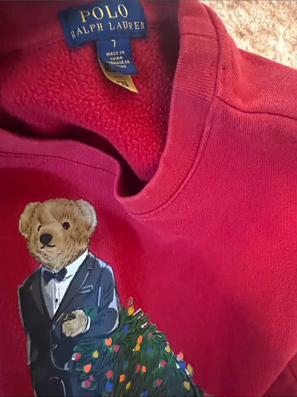 polo ralph lauren sweater size 7 - Picture 2 of 2